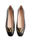 Valentino Garavani V Logo Signature Leather Ballets