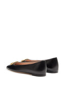 Valentino Garavani V Logo Signature Leather Ballets