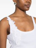 Ermanno Firenze Embroidered Tank Top