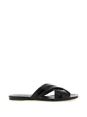 Khaite Liria Leather Flat Sandals