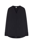 Toteme Main Bluse mit V-Ausschnitt