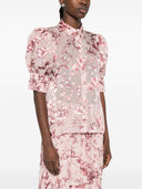 Alice + Olivia Printed Scrunched Top