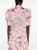 Alice + Olivia Printed Scrunched Top