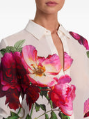 Alice + Olivia Printed Silk Shirt