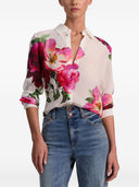 Alice + Olivia Printed Silk Shirt