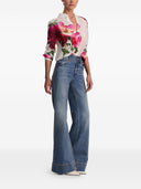 Alice + Olivia Printed Silk Shirt