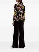 Alice + Olivia Printed Silk Shirt
