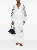 Ermanno Firenze Embroidered Maxi Dress