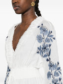 Ermanno Firenze Embroidered Maxi Dress