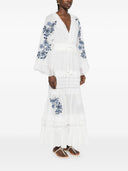Ermanno Firenze Embroidered Maxi Dress