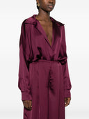 Norma Kamali Oversized Shirt Bodysuit