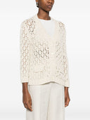 Fabiana Filippi Cotton V Necked Cardigan