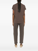 Brunello Cucinelli Baumwoll-T-Shirt mit V-Ausschnitt