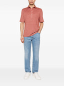 Brunello Cucinelli Linen And Cotton Polo Shirt