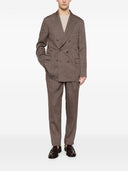 Brunello Cucinelli Wool And Linen Double Breasted Suit