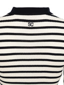 Semicouture Aida Striped Cotton Polo Shirt