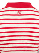 Bawełniana koszulka polo Semicoture Aida w paski