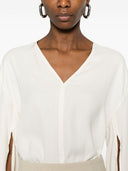 Toteme Main Bluse mit V-Ausschnitt