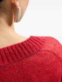 Brunello Cucinelli Wollpullover mit V-Ausschnitt