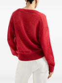 Brunello Cucinelli Wollpullover mit V-Ausschnitt
