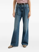 Brunello Cucinelli Denim-Jeans mit ausgestelltem Bein