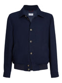 Brunello Cucinelli Blousonjacke aus Leinen- und Seidenmischung