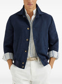 Brunello Cucinelli Blousonjacke aus Leinen- und Seidenmischung