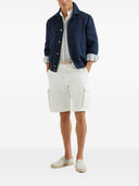 Brunello Cucinelli Blousonjacke aus Leinen- und Seidenmischung