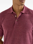 Brunello Cucinelli Linen And Cotton Blend Polo Shirt