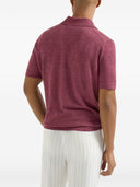 Brunello Cucinelli Linen And Cotton Blend Polo Shirt