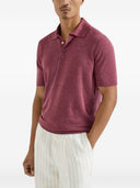 Brunello Cucinelli Linen And Cotton Blend Polo Shirt