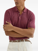 Brunello Cucinelli Linen And Cotton Blend Polo Shirt