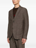 Emporio Armani Linen Single Breasted Blazer Jacket