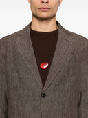 Emporio Armani Linen Single Breasted Blazer Jacket