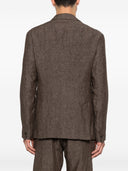 Emporio Armani Linen Single Breasted Blazer Jacket