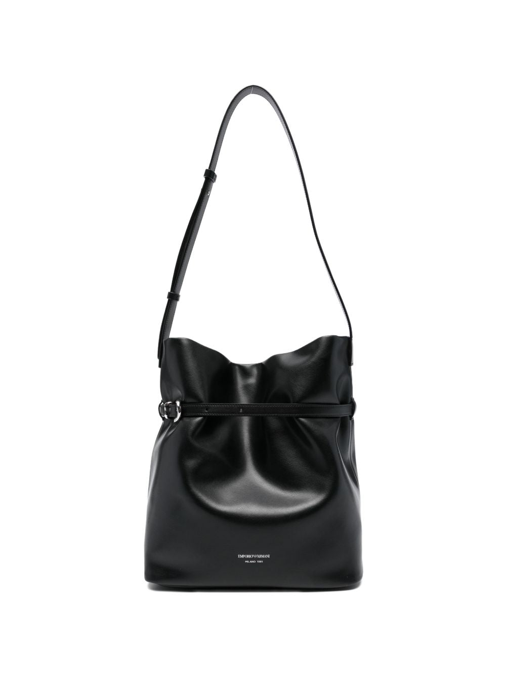 Emporio Armani middelgrote leren emmertas