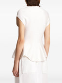 Khaite Andra Peplum Top