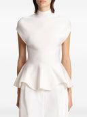 Khaite Andra Peplum Top
