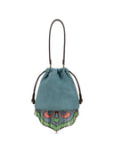 Etro Suede Leather Bucket Bag