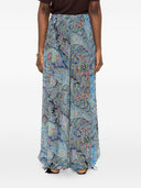 Etro Printed Wide Leg Trousers