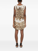 Ermanno Firenze Leopard Print Mini Dress