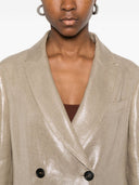 Brunello Cucinelli Linen Double Breasted Jacket