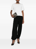 Ermanno Firenze Embroidered Cotton T Shirt