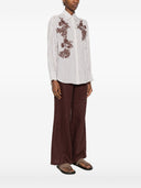 Ermanno Firenze Embroidered Striped Shirt