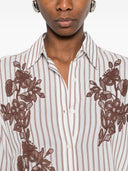 Ermanno Firenze Embroidered Striped Shirt