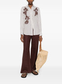 Ermanno Firenze Embroidered Striped Shirt