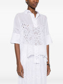 Ermanno Firenze Embroidered Cotton Shirt