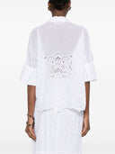 Ermanno Firenze Embroidered Cotton Shirt