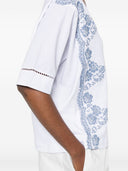 Ermanno Firenze Embroidered Cotton T Shirt