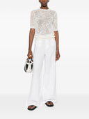 Fabiana Filippi Openwork Crewneck T Shirt